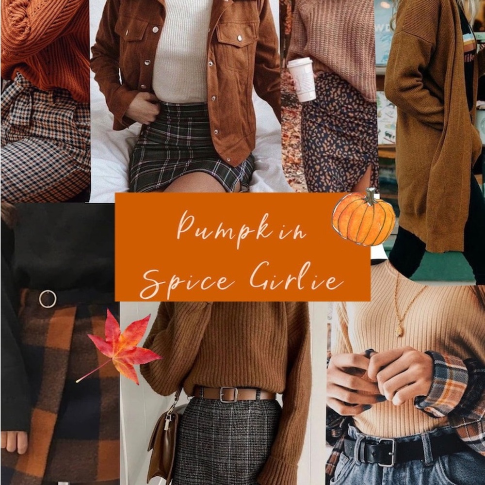 3 pieces pumpkin spice mystery clothing fall autumn  women